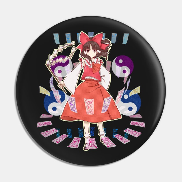 Reimu Danmaku Pin by KokoroPopShop