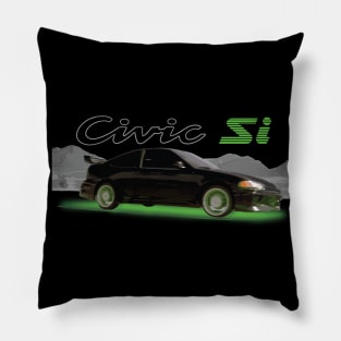 Fast Family EG Coupe Neon Street Racer Night Pillow