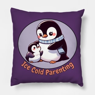 Parenting penguin Pillow