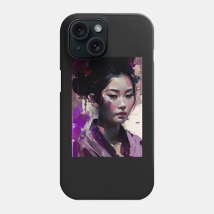 Elegant Geisha: A Symphony of Colors Phone Case