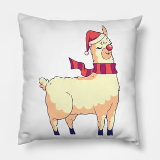 Christmas Alpaca Pillow