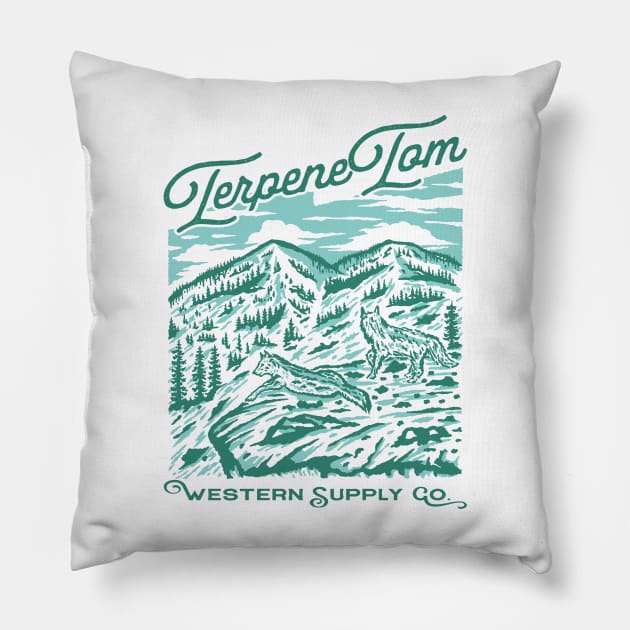 Western Company Pillow by TerpeneTom