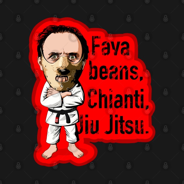 Fava Beans, Chianti, Jiu Jitsu by undersideland