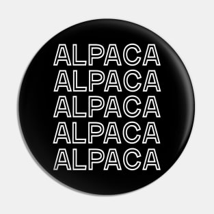 Alpaca Lover Funny Gift Pin