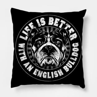 English Bulldog Pillow