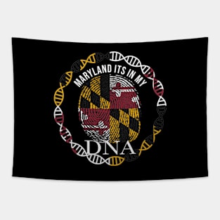 Maryland Its In My DNA - Marylander Flag - Gift for Marylander From Maryland Tapestry