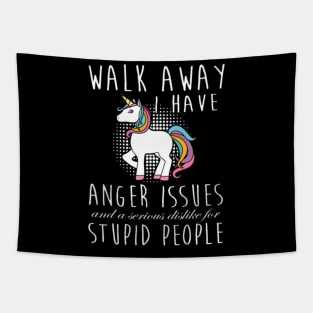 walk away unicorn t shirts- Tapestry