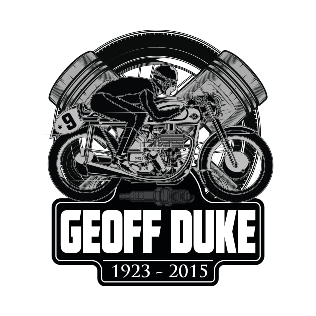 GEOFF DUKE by theanomalius_merch