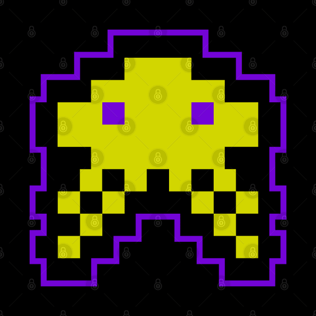 Yellow Alien 8 Bit by ArsenBills