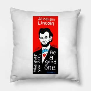 Abraham Lincoln pop folk art Pillow