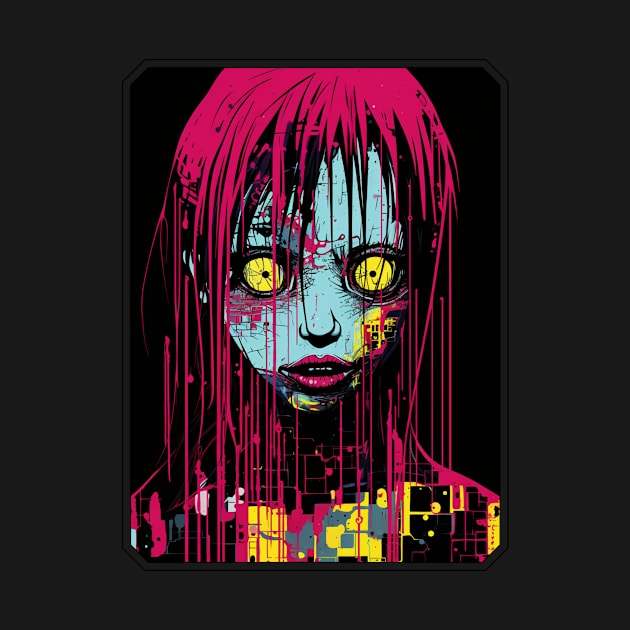 evil doll painting by Colorful Days