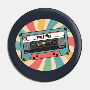 the police retro Pin