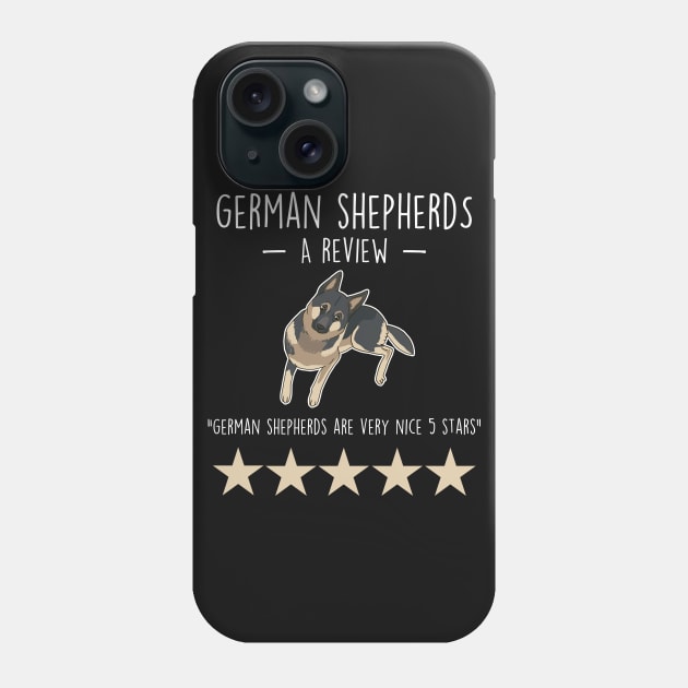 German Shepherd Review Phone Case by Psitta