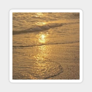 Sunset ocean waves Magnet