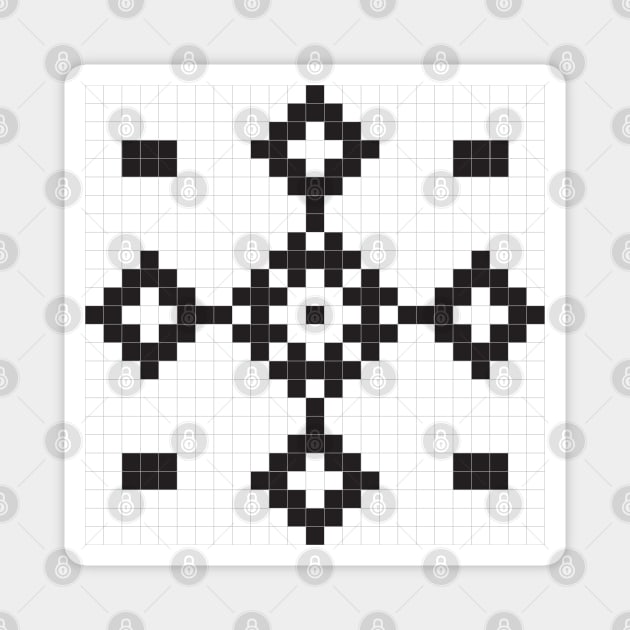 Embroidery vector pattern Magnet by Patternos