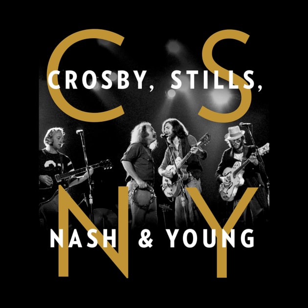 Crosby Stills Nash Young by Kurasaki