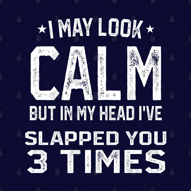 I May Look Calm But In My Head I've Slapped You 3 Times by NASSER43DZ