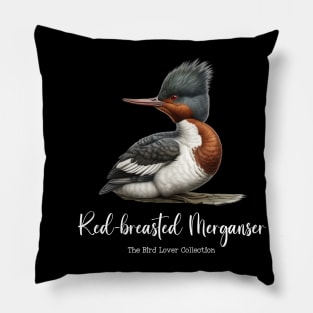 Red-breasted Merganser - The Bird Lover Collection Pillow