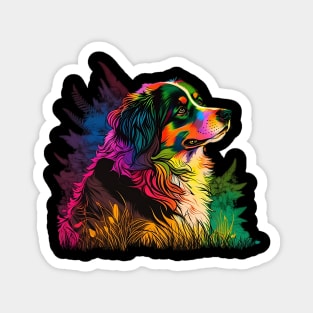 Australian Shepherd with multicolored coat Magnet