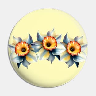 Golden Blossoms of Spring Pin