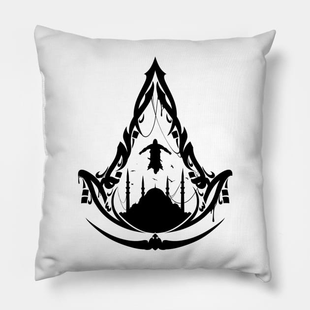 Assasin’s Creed Mirage black Version Pillow by KNTG