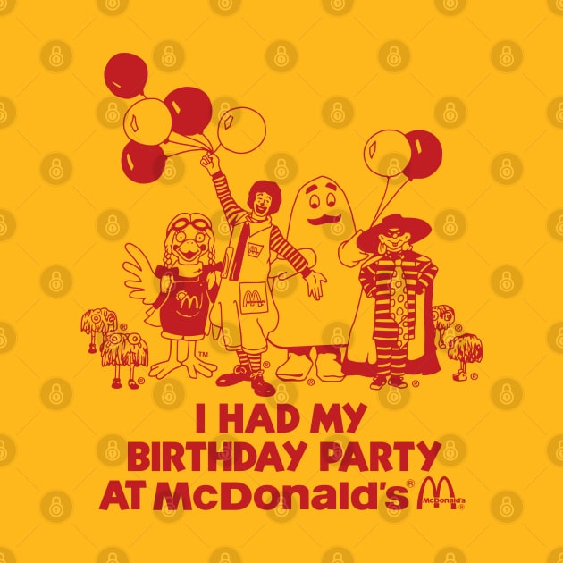 McDonalds Birthday Party by Chewbaccadoll