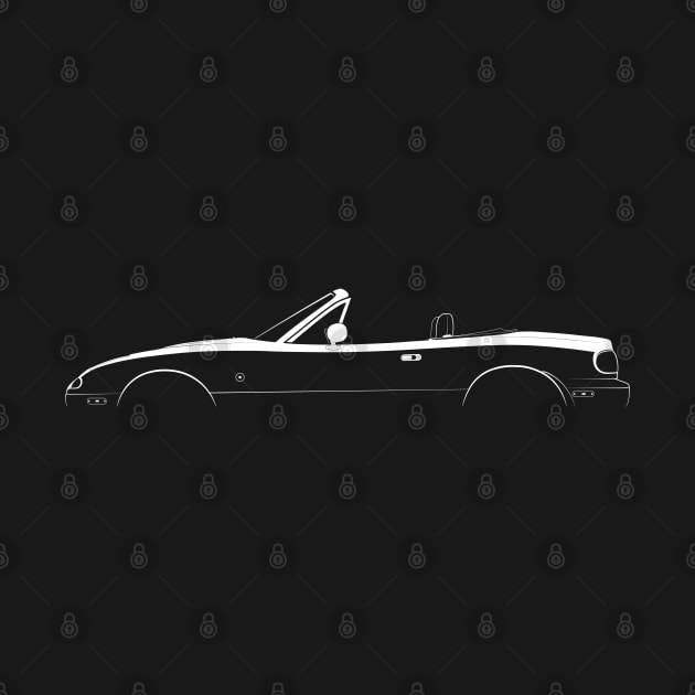 Mazda MX-5 Miata (NA) Silhouette by Car-Silhouettes