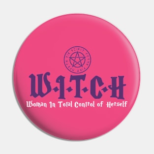 Witch Woman in total control of herself Pin