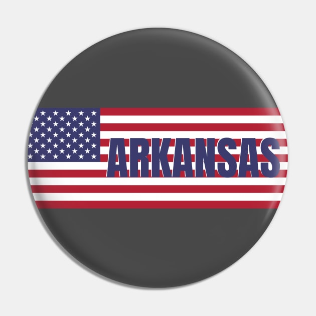 Arkansas State in American Flag Pin by aybe7elf