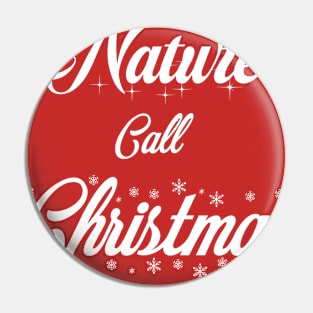 Christmas T-shirt, typography Pin