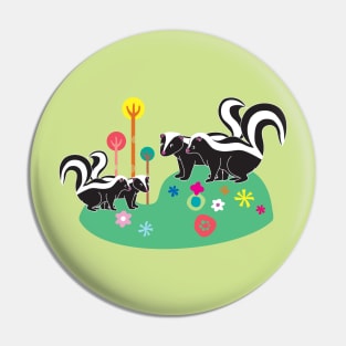 The Skunk Couples Pin