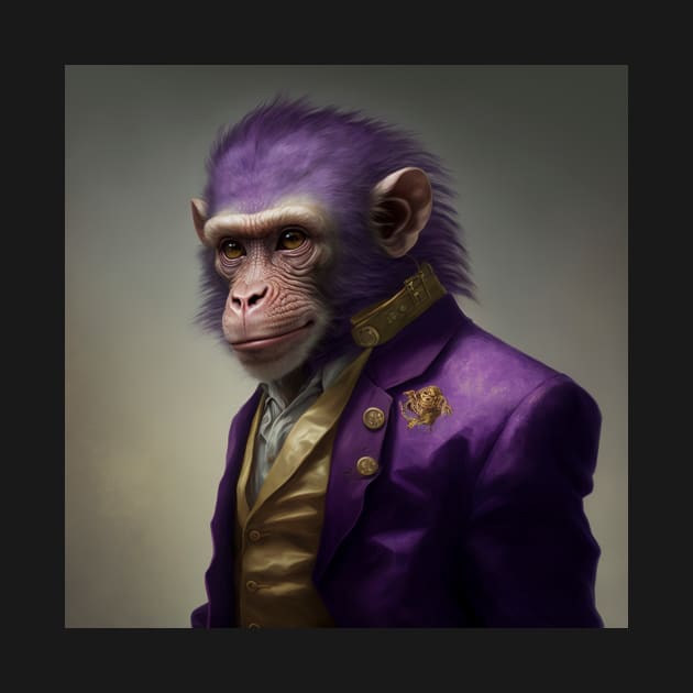 Ape Couture, a Fashionable Purple Monkey by LoudlyUnique