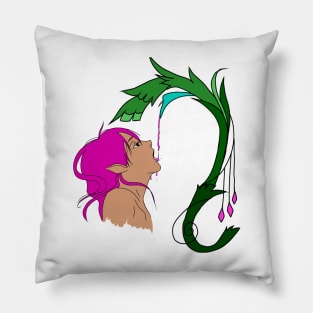 Copy of Elf drinking from a flower Pillow