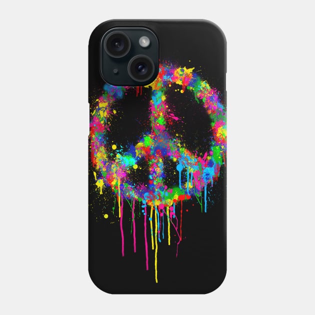 Peace Splat 2 Phone Case by BlackCollarPolitics