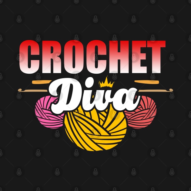 Crochet Diva | Crocheter and Crocheting Lover by DancingDolphinCrafts