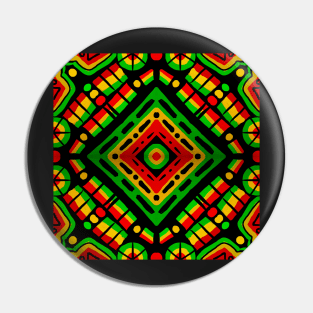 Rasta Pattern Pin