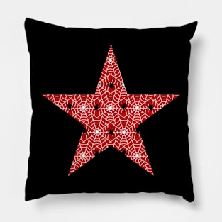 Spider Web Star Pillow