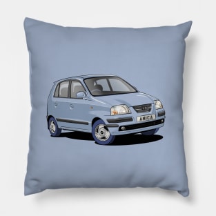 Hyundai Amica in light blue Pillow