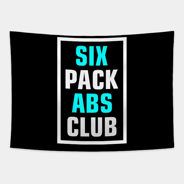 six pack abs workout Tapestry by Chandan