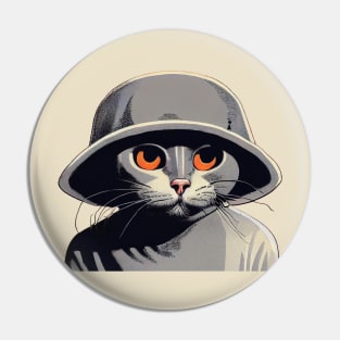 Soldier Cat Pin