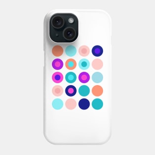 Big polka dots geometrical composition Phone Case