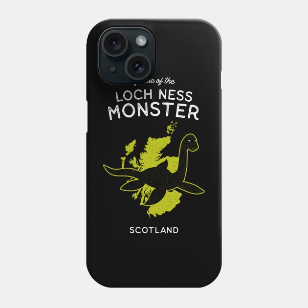 Home of the Loch Ness Monster – Scotland UK Cryptid Phone Case by Strangeology