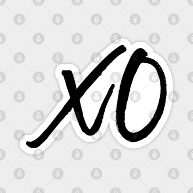 XO - Black Ink Magnet by LaBearDod