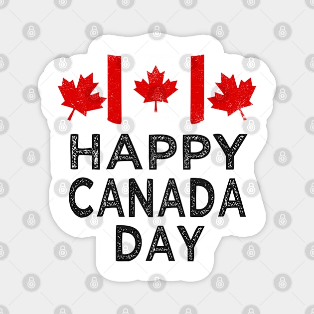 happy Canada day Magnet by Leosit