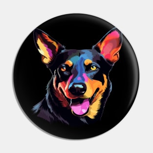 Australian Kelpie Smiling Pin