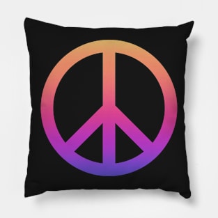 Rainbow Peace Sign Pillow