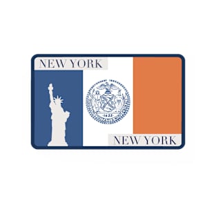 New York City Flag Decal T-Shirt