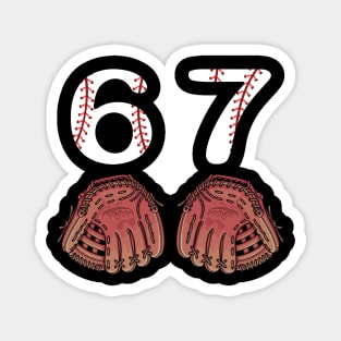 67 Baseball Magnet