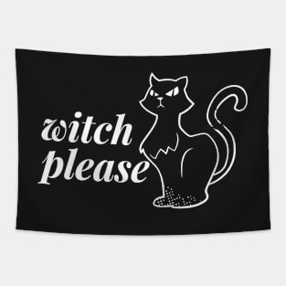 Halloween Costume Party Witch Please Funny Cat Men Women Tshirt Art Tapestry