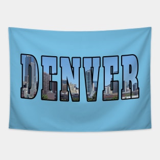 Denver Colorado Skyline Tapestry